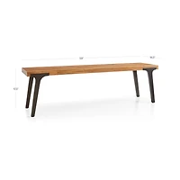 Lakin 59" Teak Bench