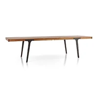 Lakin 61"-99" Teak Extendable Dining Table