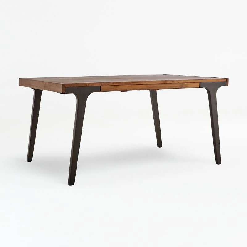Lakin 61"-99" Teak Extendable Dining Table