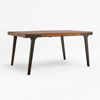 Lakin 61"-99" Teak Extendable Dining Table