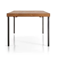 Lakin 61"-99" Teak Extendable Dining Table