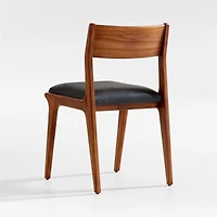 Lakin Teak Leather Dining Chair