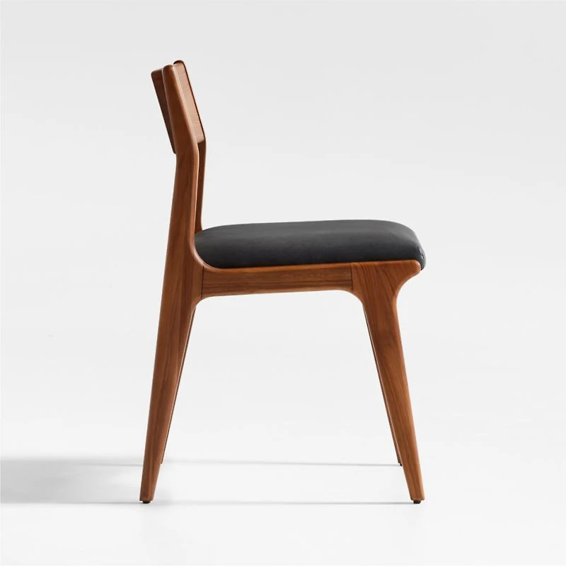 Lakin Teak Leather Dining Chair