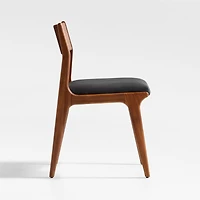 Lakin Teak Leather Dining Chair