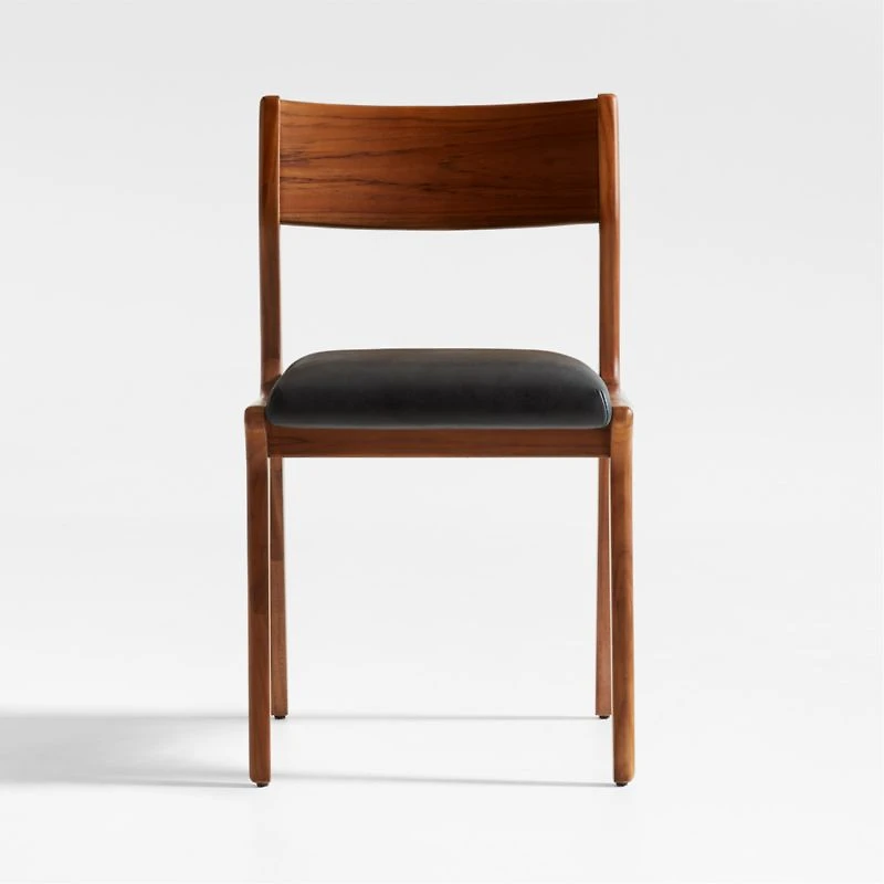 Lakin Teak Leather Dining Chair