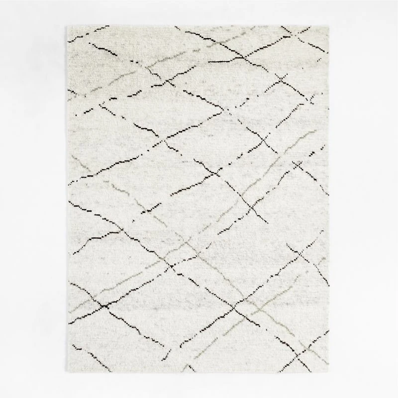 Larache Wool Hand-Knotted Moroccan Area Rug 10'x14
