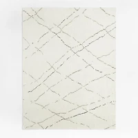 Larache Wool Hand-Knotted Moroccan White Area Rug 10'x14'