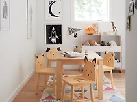 Dog Animal Wood Kids Play Chair