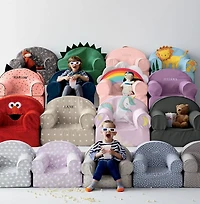 Large Rainbow Kids Lounge Nod Chair