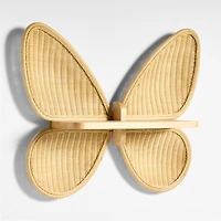 Large Wicker Butterfly Shelf