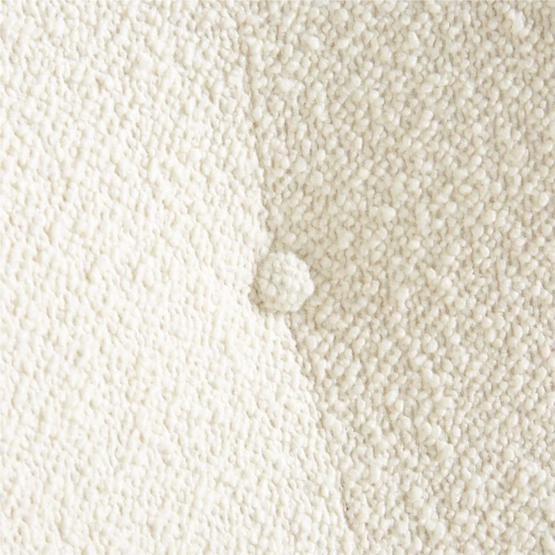 Laso White Boucle Accent Chair