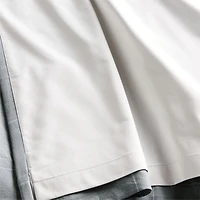 Cool Grey Lattice Herringbone Weave Blackout Curtain Panel 84"