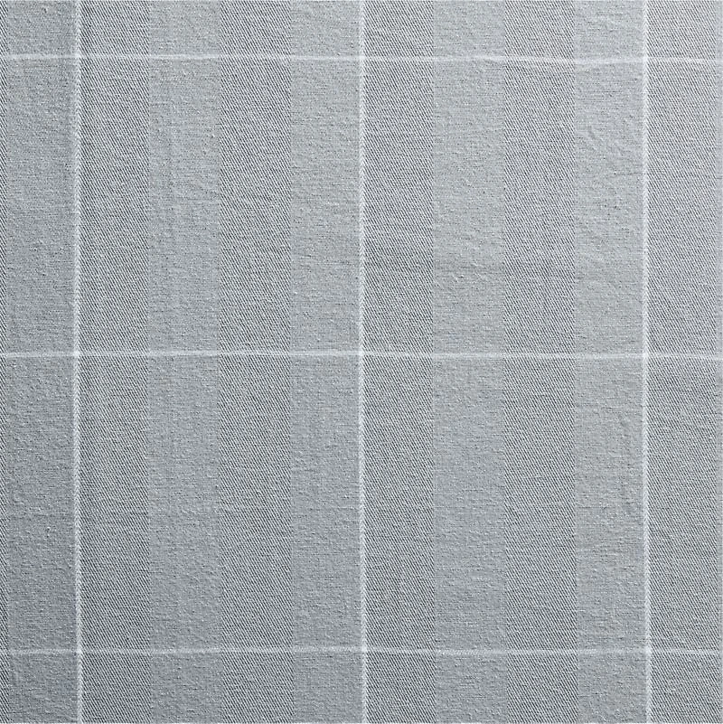 Cool Grey Lattice Herringbone Weave Blackout Curtain Panel 84"