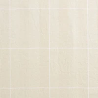 Stone Tan Lattice Herringbone Weave Blackout Curtain Panel 63"