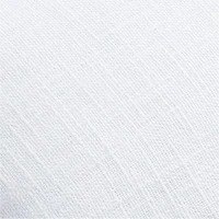 Organic Laundered Linen 18x12 White Throw Pillow Cover