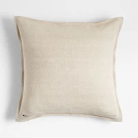 Amber 20"x20" Laundered Linen Throw Pillow Cover