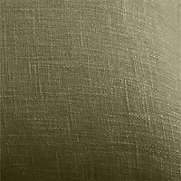 Organic Laundered Linen 20"x20" Garden Green Throw Pillow with Down-Alternative Insert