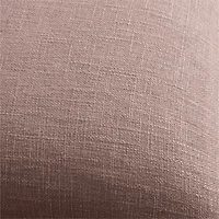 Organic Laundered Linen 20"x20" Moody Mauve Throw Pillow with Feather Insert