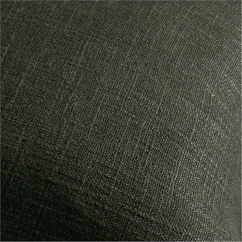 Ficus Green 20"x20" Organic Laundered Linen Throw Pillow Cover
