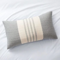 Organic Laurentis Blue Crinkle Stripe Standard Sham