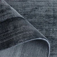 Laval Border Viscose Handwoven Blue Area Rug 6'x9'