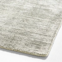 Laval Viscose Handwoven Solid Grey Area Rug 9'x12'