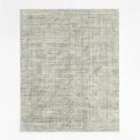 Laval Viscose Handwoven Solid Grey Area Rug 9'x12'