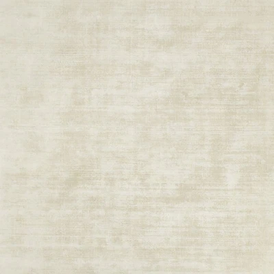 Laval Viscose Handwoven Solid Ivory Area Rug 6'x9'