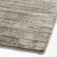 Laval Viscose Handwoven Solid Taupe Area Rug 6'x9'