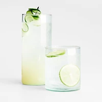 Lavinia Recycled Green Double Old-Fashioned Glass
