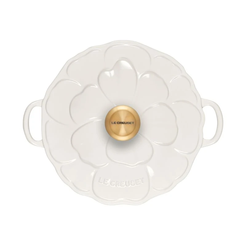 Le Creuset 2.25-Qt.Petal  White Enameled Cast Iron Braiser