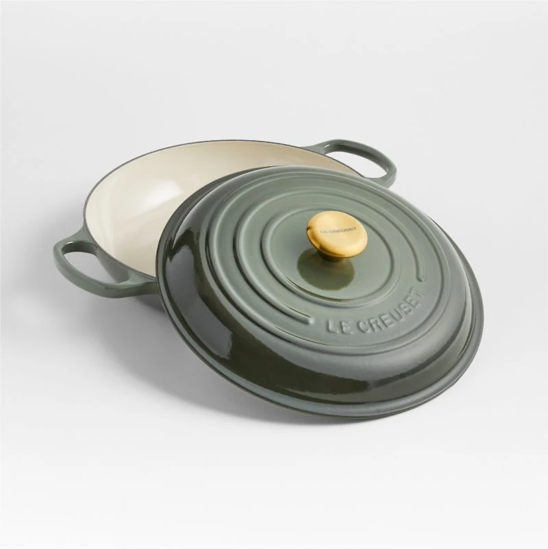 Le Creuset ® Signature 3.3-L./ 3.5-Qt Thyme Enameled Cast Iron Braiser