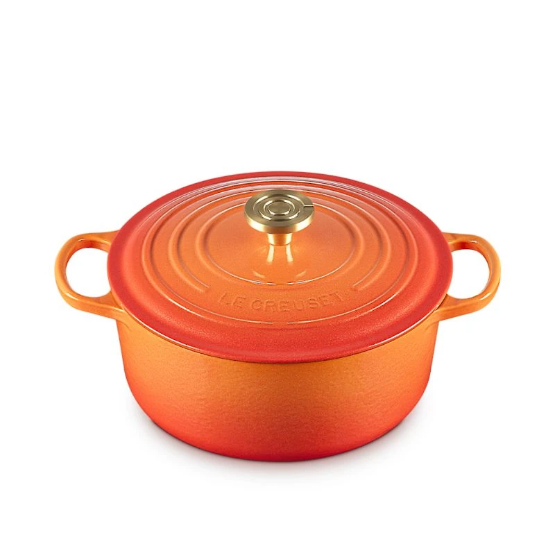 Le Creuset ® Signature 5.3L/5.5-Qt. Flamme Doree Round Dutch Oven Crucible Knob