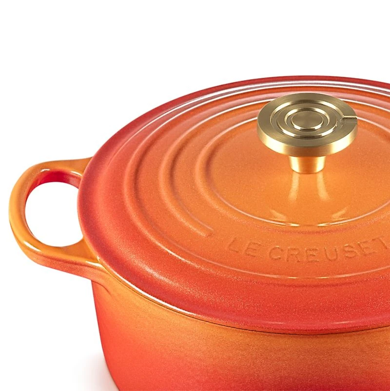 Le Creuset ® Signature 5.3L/5.5-Qt. Flamme Doree Round Dutch Oven Crucible Knob