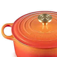 Le Creuset ® Signature 5.3L/5.5-Qt. Flamme Doree Round Dutch Oven Crucible Knob