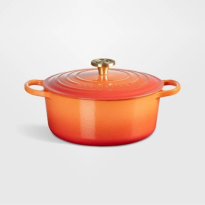 Le Creuset ® Signature 5.3L/5.5-Qt. Flamme Doree Round Dutch Oven Crucible Knob