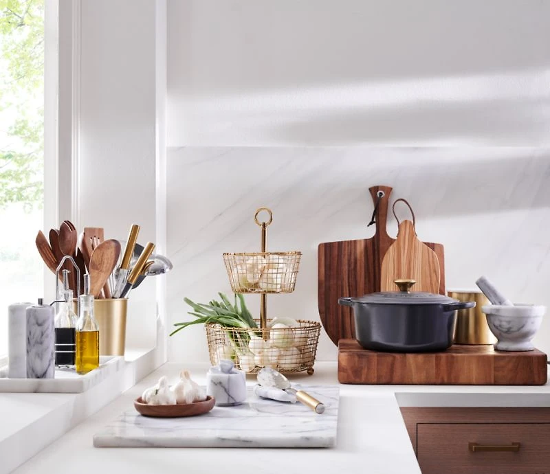 French Kitchen Marble Butter Keeper