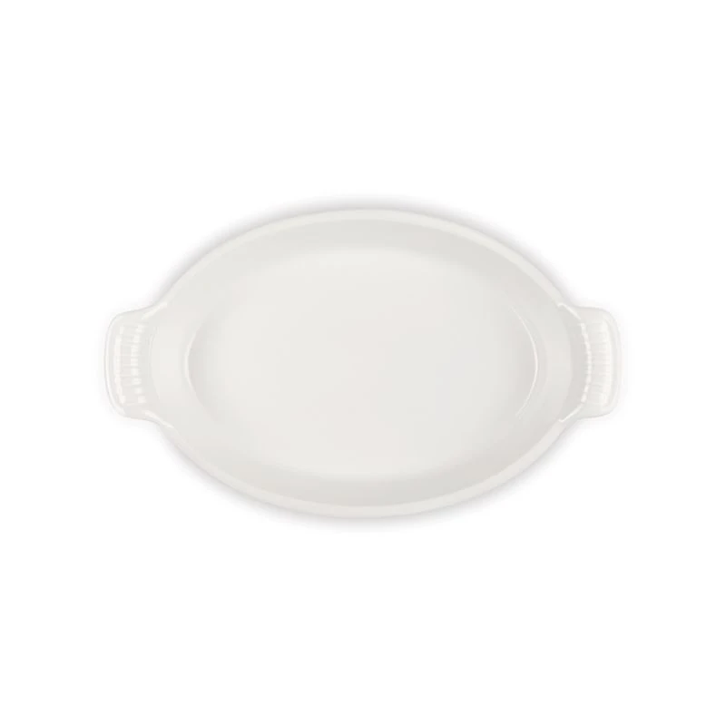 Le Creuset 1.6L Hertiage Oval Au Gratin in Meringue