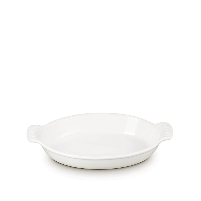 Le Creuset 1.6L Hertiage Oval Au Gratin in Meringue
