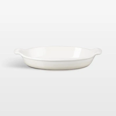 Le Creuset 1.6L Hertiage Oval Au Gratin in Meringue