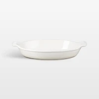 Le Creuset 1.6L Hertiage Oval Au Gratin in Meringue
