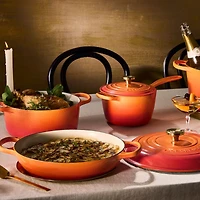 Le Creuset ® Signature 3.5L/3.75-Qt. Flamme Doree Braiser with Crucible Knob