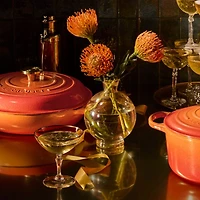 Le Creuset ® Signature 3.5L/3.75-Qt. Flamme Doree Braiser with Crucible Knob