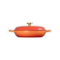 Le Creuset ® Signature 3.5L/3.75-Qt. Flamme Doree Braiser with Crucible Knob