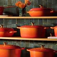 Le Creuset ® Signature 3.5L/3.75-Qt. Flamme Doree Braiser with Crucible Knob