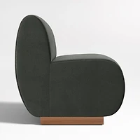 Leandro Noir Grey Single Dining Banquette
