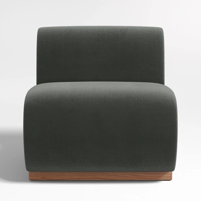 Leandro Noir Grey Single Dining Banquette