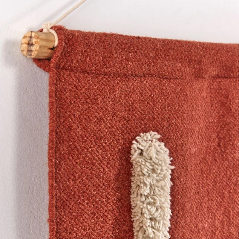 Leary "Love" Cotton and Wool Handwoven Wall Tapestry