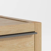 Leavitt Natural Oak Wood Nightstand with Drawer