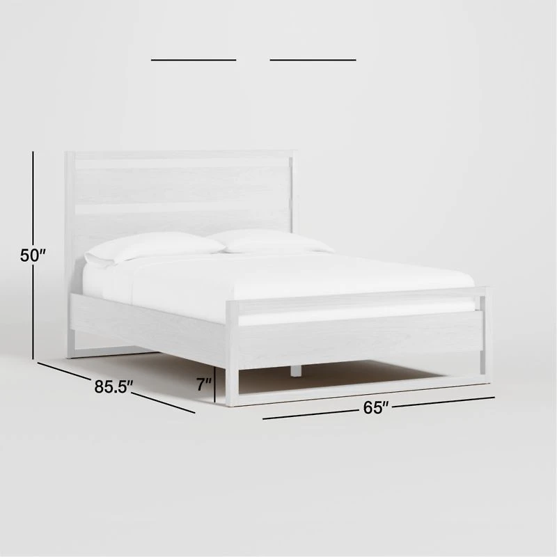 Leavitt Natural Oak Wood Queen Bed